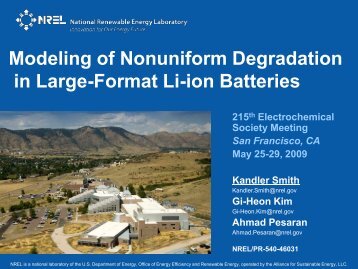 Modeling of Nonuniform Degradation in Large-Format Li-ion - NREL