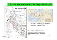 6. Basins associated with strike-slip deformation