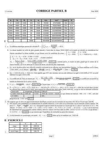 CORRIGE PARTIEL B - Université Paris 8