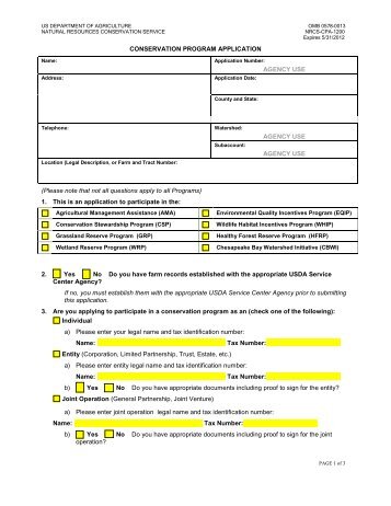 CPA -1200 - Natural Resources Conservation Service (NRCS) - US ...