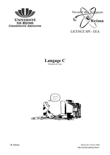 Langage C - Pages de Michel Deloizy - Free