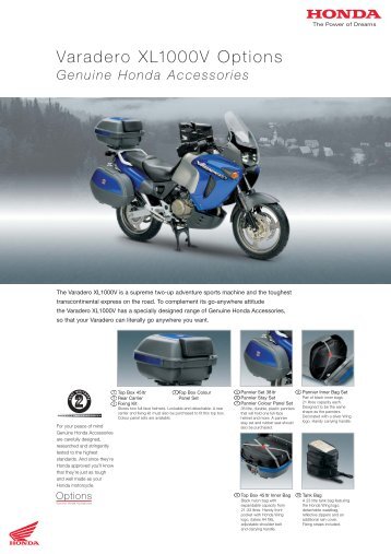 Varadero XL1000V Options - Doble Motorcycles