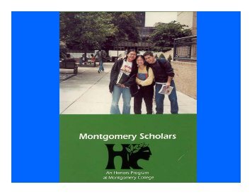 Dr. Lucy Laufe, Honors Coordinator - Montgomery College