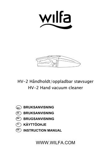 bruksanvisning bruksanvisning brugsanvisning kÃƒÂ¤yttÃƒÂ¶ohje ... - Wilfa