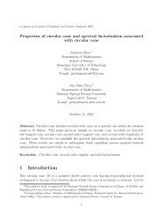 Properties of circular cone and spectral factorization associated with ...