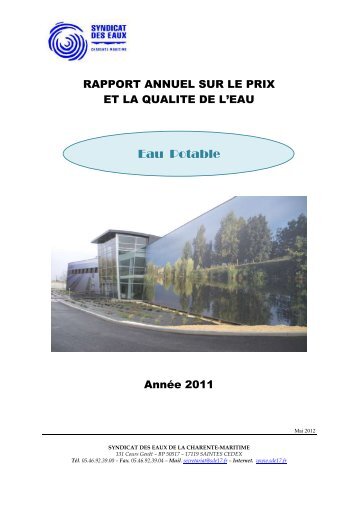 Eau Potable - Syndicat des Eaux de la Charente Maritime