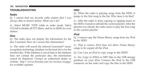 2011 - Radio Bool RER Owner's Manual - Jeep