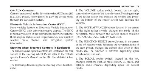 2011 - Radio Bool RER Owner's Manual - Jeep