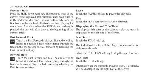 2011 - Radio Bool RER Owner's Manual - Jeep