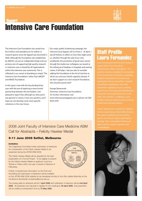 ANZCA Bulletin - March 2006 - Australian and New Zealand College ...