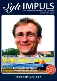 syltimpuls 5/2011 - SYLTIMPULS | Das Nachrichtenmagazin für Sylt