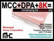 Welcome / Introduction Mississippi Home Corporation