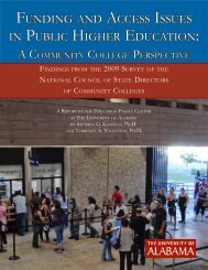Funding and access issues in Public HigHer education: