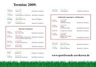 Termine 2009: - Sportfreunde 1930 Uevekoven eV