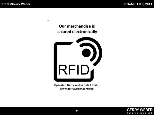 RFID @Gerry Weber - nordicrfidcenter.dk