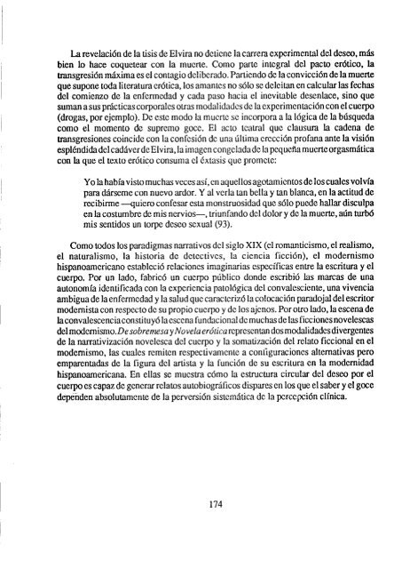 Narrar el propio cuerpo. RetÃ³rica modernista de la enfermedad