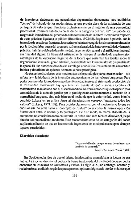 Narrar el propio cuerpo. RetÃ³rica modernista de la enfermedad