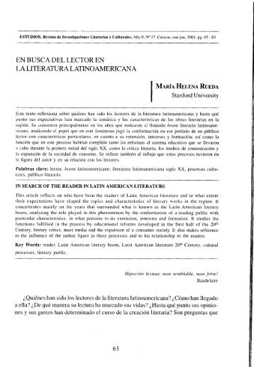 la literatura latinoamericana - Estudios â Revista de Investigaciones ...
