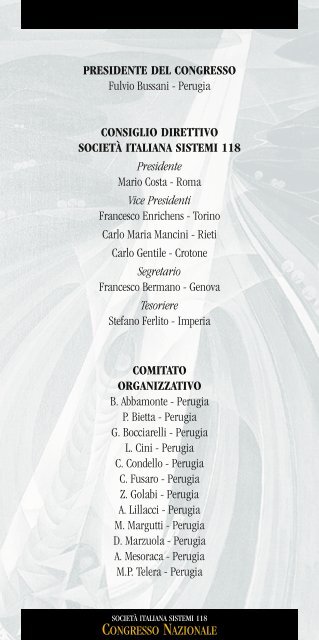 pROGRAMMA 7 CONGRESSO SIS118