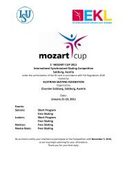 MOZART CUP 2011 ANNOUNCEMENT revised