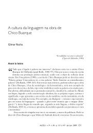 A cultura da linguagem na obra de Chico Buarque - Alceu