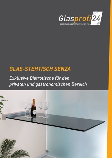 GLAS-STEHTISCH SENZA - Glasprofi24