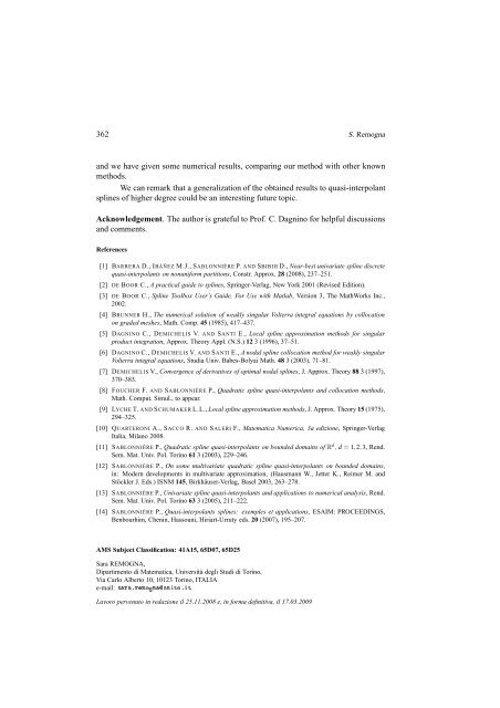 Pseudo-spectral derivative of quadratic quasi-interpolant splines