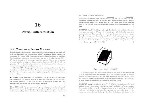 Partial Differentiation