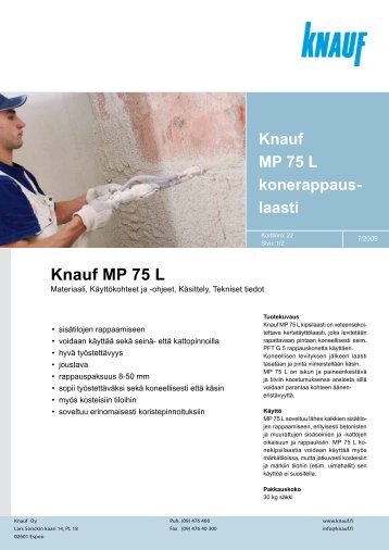 Knauf MP 75 L