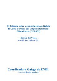1. Dossier of press III Informe sobre o cumprimento en Galicia da ...