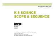 K-8 Science Scope and Sequence - New York Science Teacher