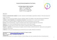 C D Scuola dell'infanzia Repubblica di San Marino CENTRO DI ...