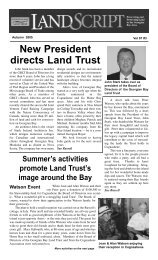 New President directs Land Trust - Georgian Bay Land Trust