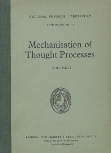 Mechanisation of Thought Processes - AITopics