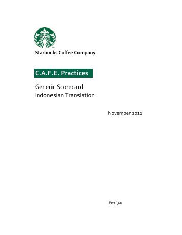 CAFE Practices v3 0 Generic Scorecard 10 29 - SCS Global Services