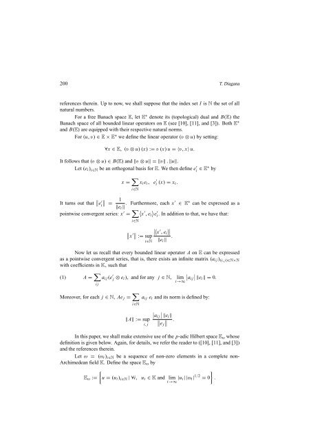 T. Diagana INTEGER POWERS OF SOME UNBOUNDED LINEAR ...