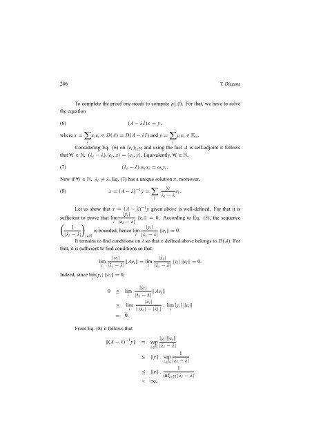 T. Diagana INTEGER POWERS OF SOME UNBOUNDED LINEAR ...