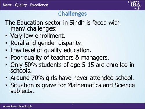 Status of Higher Education in Sindh-by Nisar Siddiqui