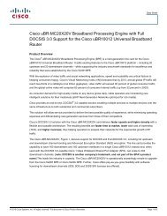 Cisco uBR-MC20X20V Broadband Processing Engine with Full ...