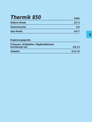 Thermik 850 Einzelgeräte Elektro-Herde