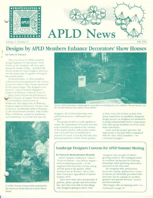 APLD News - Association of Professional Landscape Designers