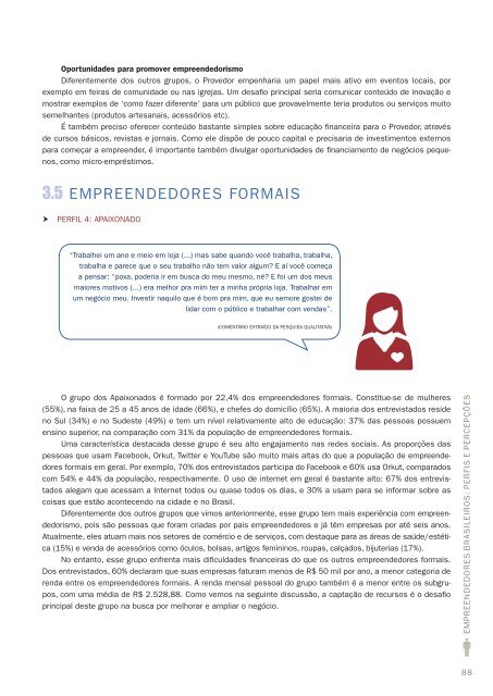 Empreendedores Brasileiros - Perfis e PercepÃ§Ãµes - Sebrae