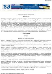 ConstituciÃ³n de la RepÃºblica Bolivariana de Venezuela (PDF)