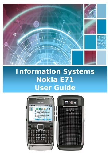Information Systems Nokia E71 User Guide