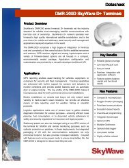 SkyWave DMR-200D Datasheet