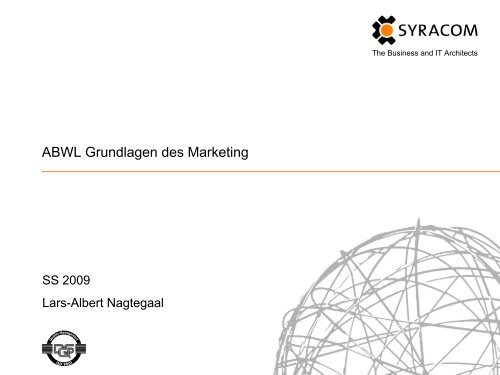 ABWL Grundlagen des Marketing - Syracom AG