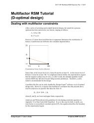Multifactor RSM Tutorial (D-optimal design) - Statease.info