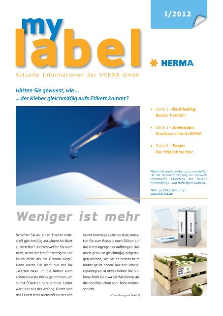 Datei Download als PDF - Herma GmbH
