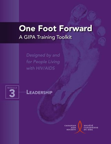 One Foot Forward - Canadian AIDS Society
