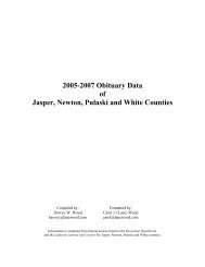 Area Obituaries 2005 - 2007 (.pdf) - Jasper County, Indiana